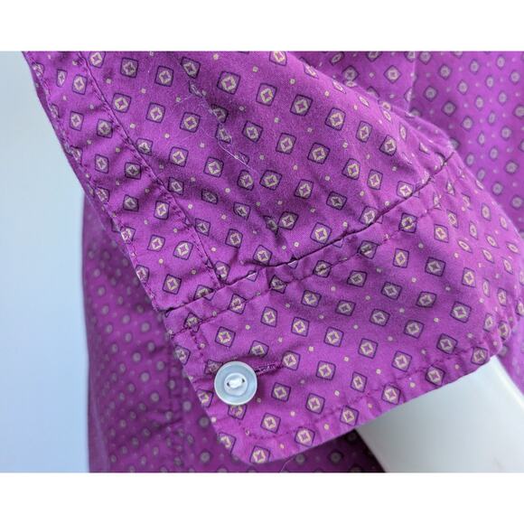 Eddie Bauer Womens Shirt XXL Purple Geometric Button Down 3/4 Sleeve
PreppyQ - Picture 8 of 11
